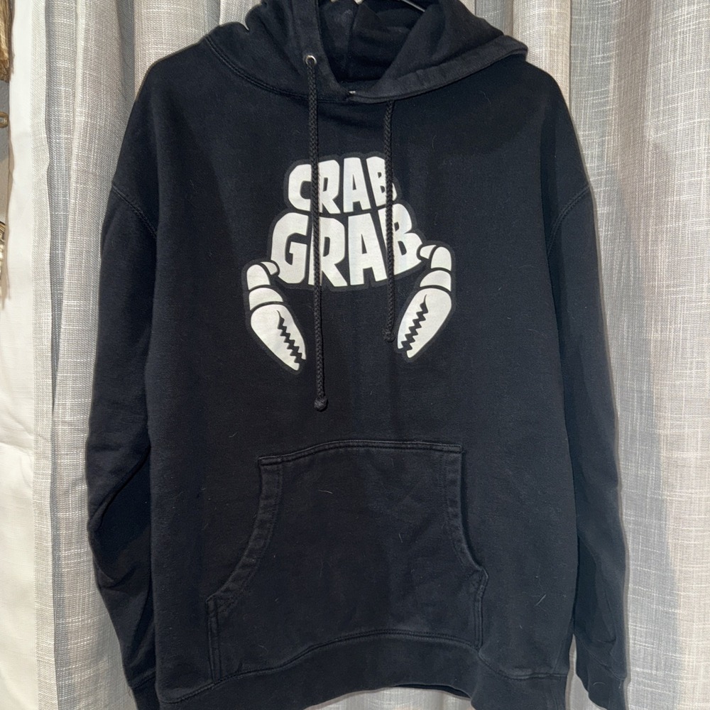 Men's Snowboard Crab Grab  Hoodie Black Size Large